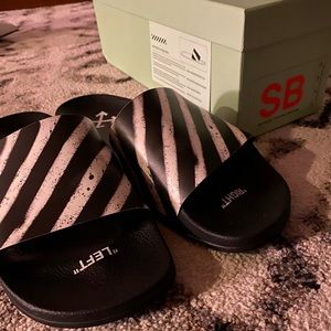 Off white spray slides size 9 or uk 8